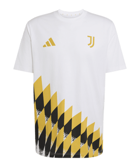 adidas Juventus Turin Graphic T-Shirt Weiß - weiss