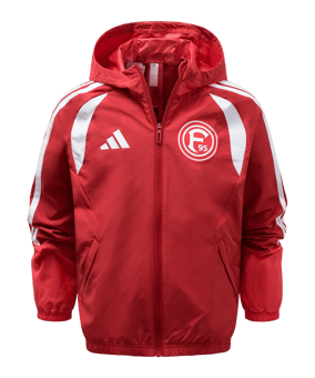 adidas Fortuna Düsseldorf Allwetter Jacke 2026/2027 Kids Rot - rot