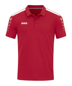 JAKO Power Poloshirt Damen Rot Weiss F100 - rot