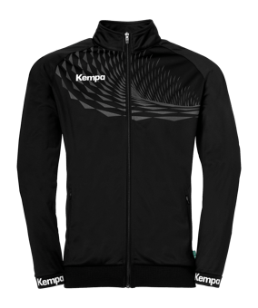 Kempa Wave 26 Poly Trainingsjacke Kids Schwarz F001 - schwarz