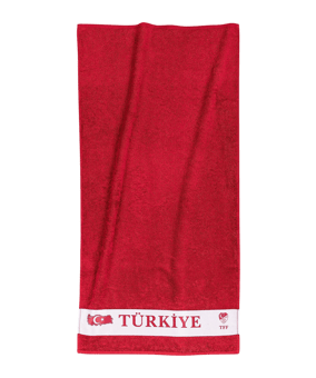 TFF Türkei Handtuch 50x100cm EM 2024 Rot - rot
