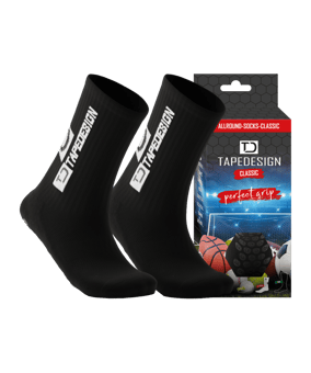 Tapedesign Socks Socken Schwarz F002 | - schwarz
