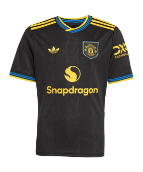 adidas Manchester United Trikot 3rd 2025/2026 Kids Schwarz - schwarz