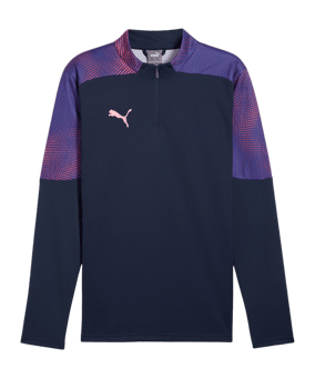 PUMA IndividualFinal 1/4 Zip Top Sweatshirt Blau Lila F01 - blau