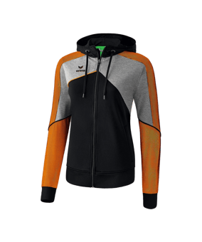 Erima Premium One 2.0 Kapuzenjacke Damen Orange - orange