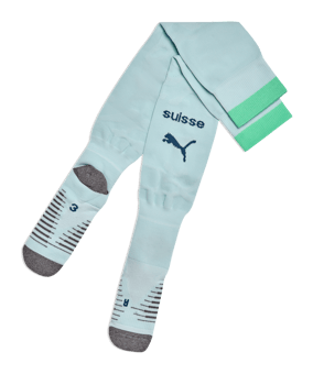 PUMA SFV Schweiz Striped Strumpfstutzen Away WM 2026 Blau F02 - blau