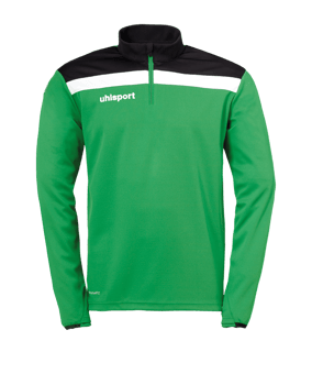 uhlsport Offense 23 Ziptop Kids Grün Schwarz F06 - gruen