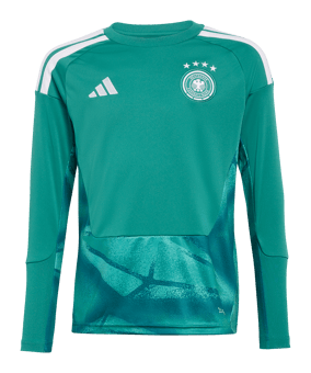 adidas DFB Deutschland Torwarttrikot Langarm Home |  WM 2026 Kids Grün - gruen