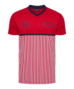 hummel DBU Dänemark Fan 86 Block Cotton T-Shirt 2026 Rot F3681 - rot