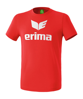 Erima Promo T-Shirt Kids Rot Weiss - rot