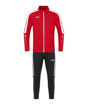 JAKO Polyester Power Trainingsanzug Kids Rot F100 - rot