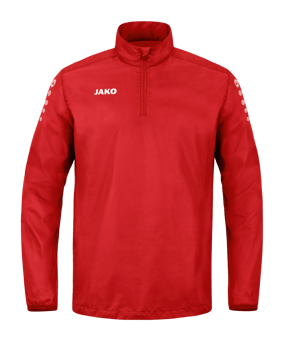 JAKO Team Rainzip Sweatshirt Rot F100 - rot
