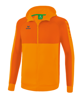 Erima Six Wings Kapuzenjacke Kids Orange | - orange