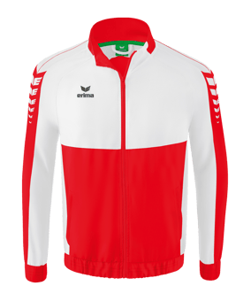 Erima Six Wings Präsentationsjacke | Rot Weiss - rot