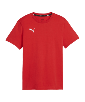 PUMA teamGOAL Casuals T-Shirt Kids Rot Weiss F01 - rot