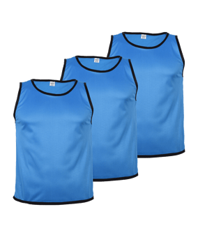 Cawila ACADEMY Trainingsleibchen 3er Set Kids Blau | - blau
