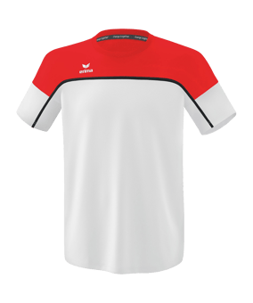 Erima Change by T-Shirt Kids Weiss Rot | - weiss