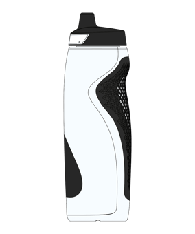 Nike Refuel Grip Trinkflasche 946ml Schwarz F173 