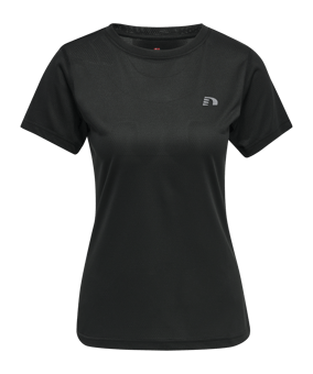 Newline Statement T-Shirt Running Damen F2001 - schwarz