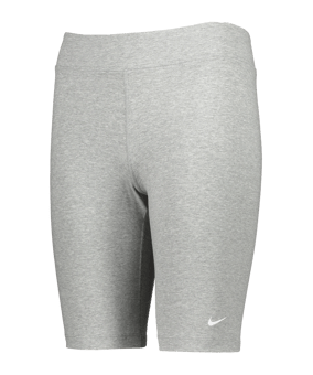 Nike Essential Biker Short Damen Grau Weiss F063