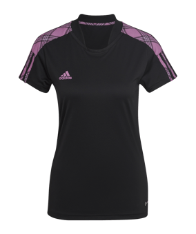 adidas Tiro Trainingsshirt Damen Schwarz Lila - schwarz