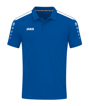 JAKO Power Poloshirt Kids Blau Weiss F400 - blau