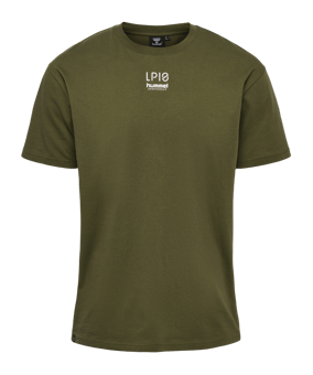 Hummel hmlLP10 Boxy T-Shirt Grün F6187 - gruen