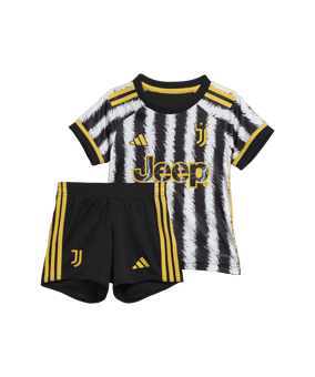 adidas Juventus Turin Babykit Home 2023/2024 Schwarz