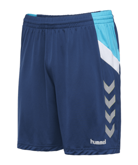 Hummel Tech Move Poly Short Blau 8744 - blau