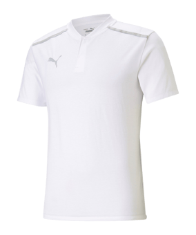 PUMA teamCUP Casuals Poloshirt Weiss F04 