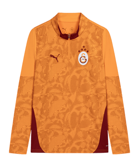 PUMA Galatasaray Istanbul Training 1/4 Zip Sweatshirt Orange F06 - orange