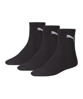 PUMA Short Crew 3er Pack Socken Schwarz F200 - schwarz