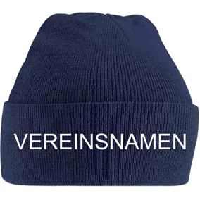 Strickmützen inkl. gesticktem Vereinsnamen | marine - blau