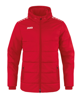 JAKO Team Coach Kapuzenjacke Kids Rot F100 - rot