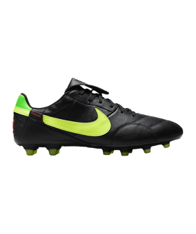 Nike X 11teamsports Premier III Leather FG Schwarz Gelb Grün F008 - grau