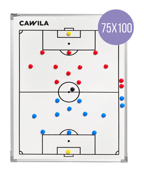 Cawila Taktiktafel Fussball inkl. Tasche |  | Size: 75 x 100 cm Weiss - weiss