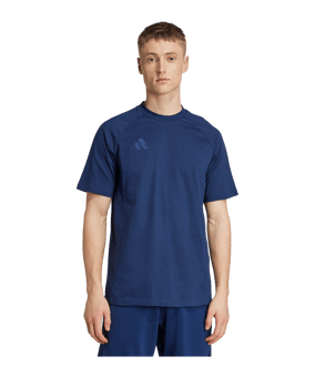 adidas Tiro 25 Travel T-Shirt Blau - blau