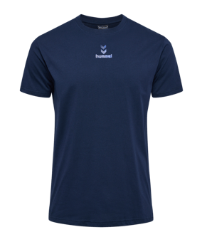 Hummel hmlACTIVE Chevrons T-Shirt Blau F7459 - blau