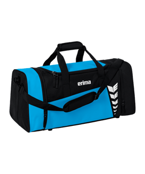 Erima Six Wings Sporttasche Gr. M Blau Schwarz - blau