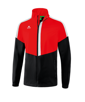 Erima Squad Regenjacke Rot Schwarz - rot