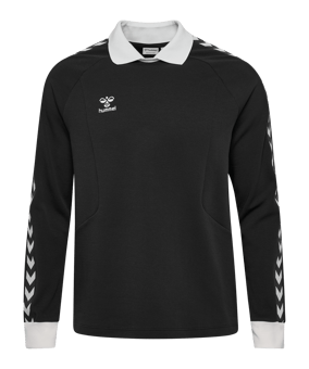 hummel Root Polo Langarm Schwarz F2001 - schwarz