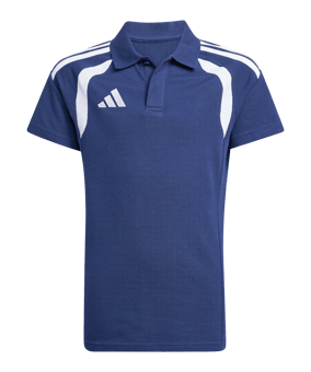 adidas Tiro 26 League Polo Kids Dunkelblau - weiss