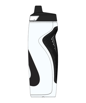 Nike Refuel Grip 709ml Flasche Schwarz F173 