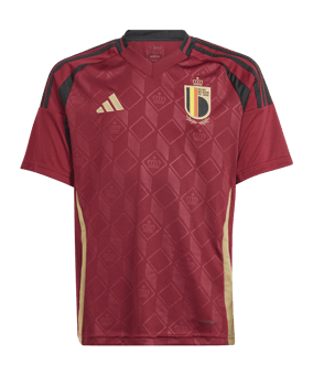 adidas Belgien Trikot Home EM 2024 Kids Rot - rot
