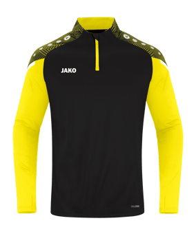 JAKO Performance HalfZip Sweatshirt Schwarz F808 - schwarz