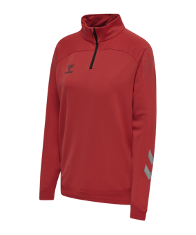Hummel hmlLEAD HalfZip Sweatshirt Damen Rot F3062 - rot