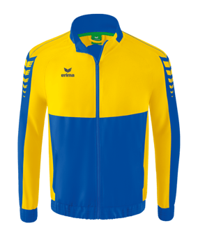 Erima Six Wings Präsentationsjacke Kids Blau Gelb | - blau