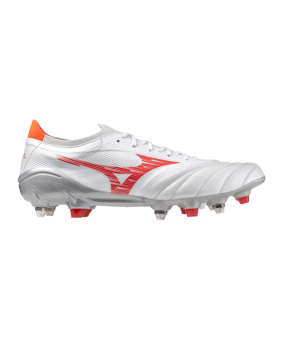 Mizuno Morelia Neo IV Elite Mix Charge Weiss Rot F60 - weiss