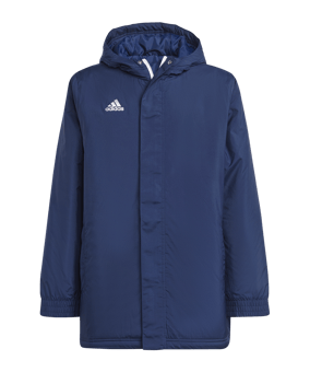 adidas Entrada 22 Stadium Jacke Kids Blau - dunkelblau