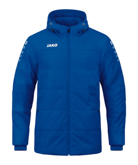 JAKO Team Coach Kapuzenjacke Blau F400 - blau